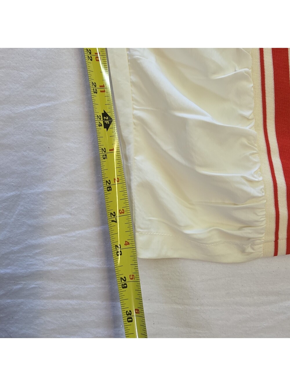 Fashion NOVA Sporty Spice Nylon Pant - Red Stripe White/combo Large - Picture 8 of 11